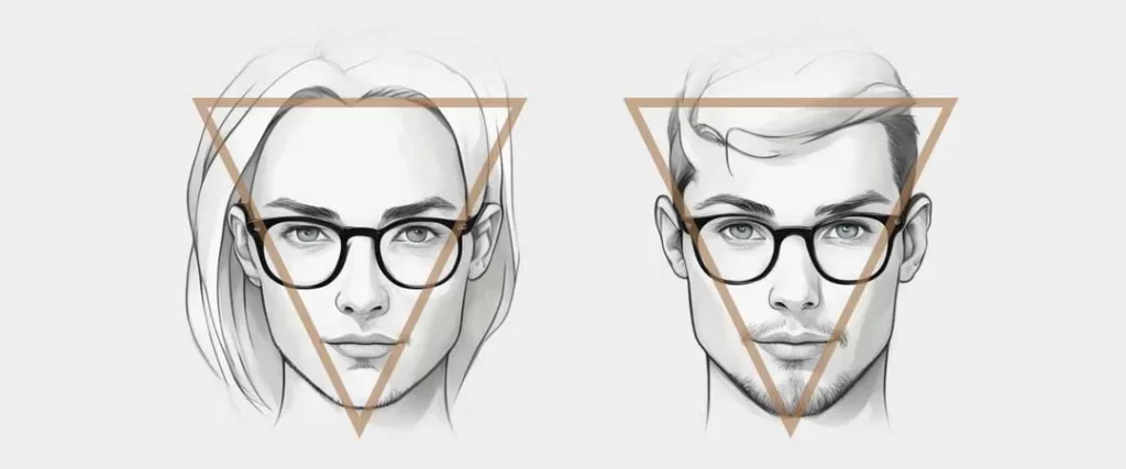 Triangular face shapes